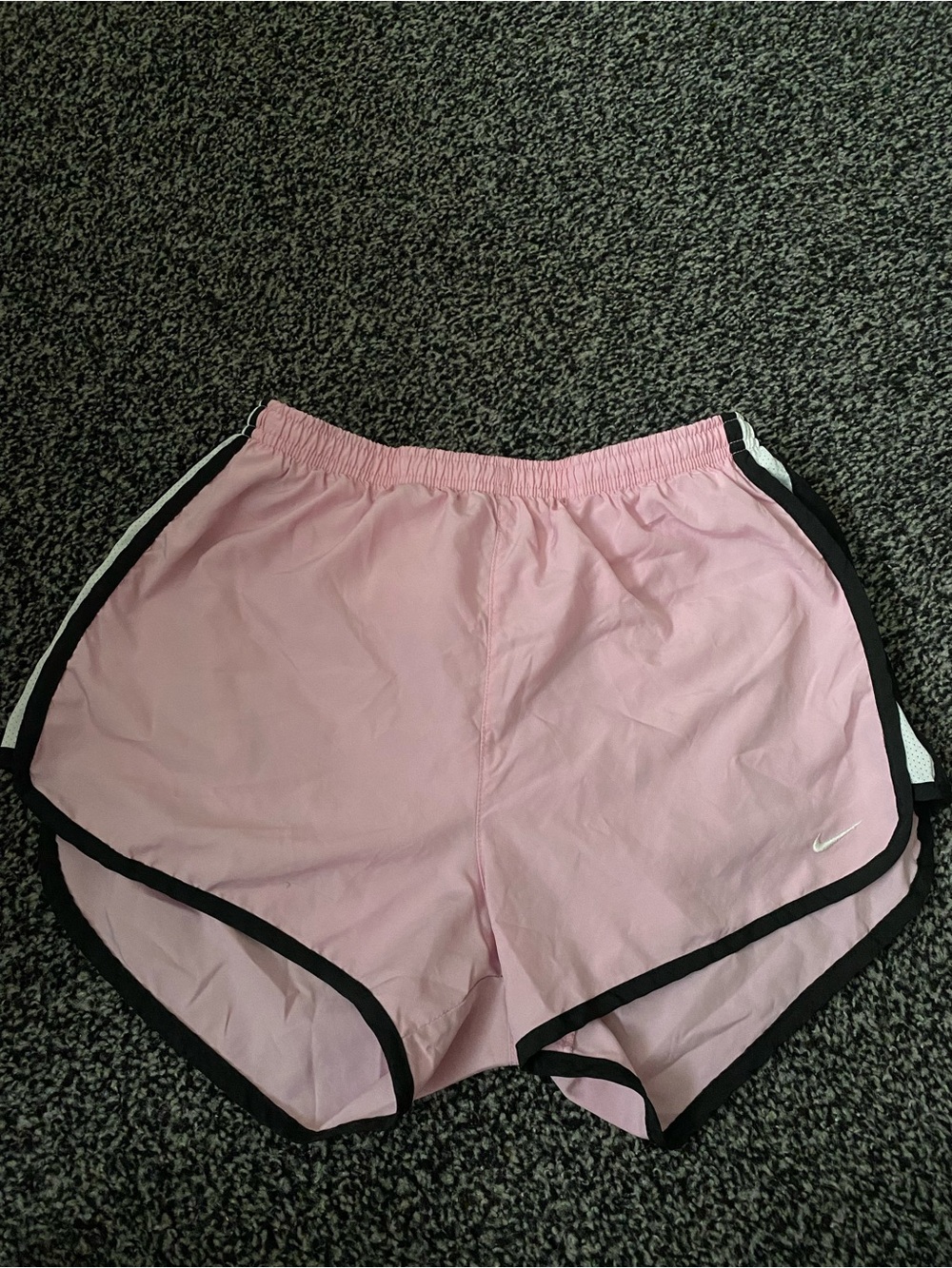 Nike Pink Athletic Shorts with Black Trim